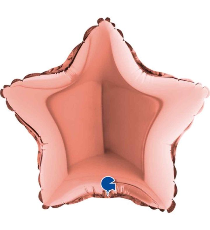 9" Grabo Star Rose Gold Foil