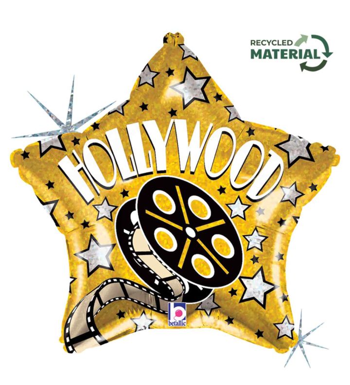 19" Betallic Hollywood Star Foil Balloon