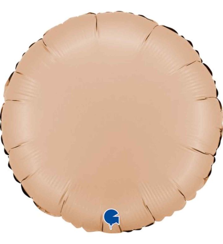 18" Grabo Round Satin Nude Unpackage Foil Balloon