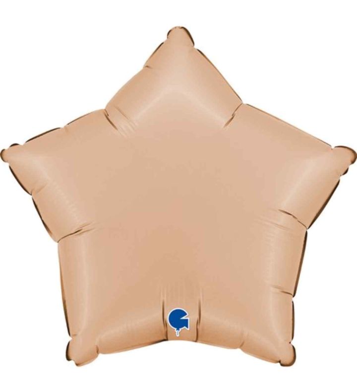 18" Grabo Star Satin Nude Foil