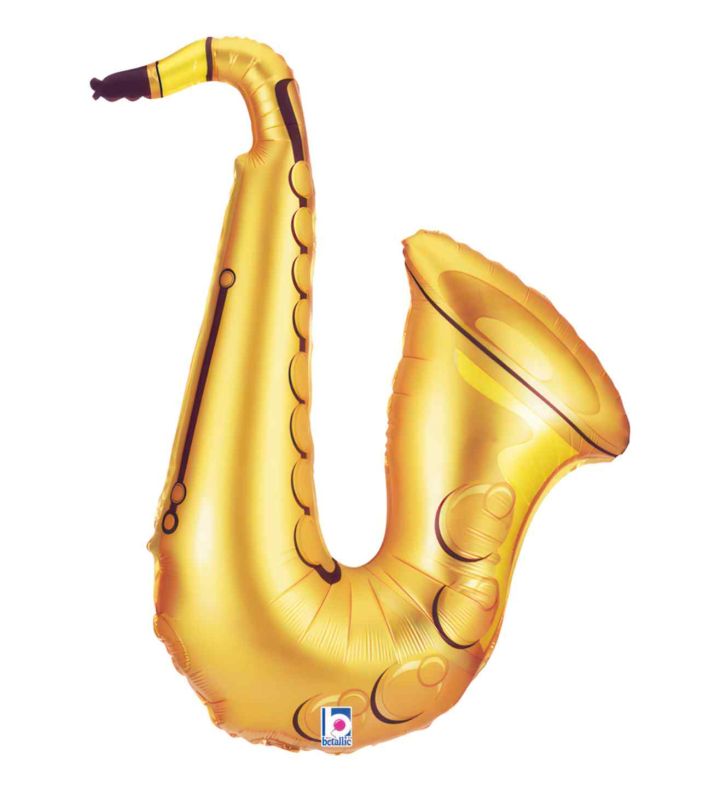 37" Betallic Sax Foil Balloon