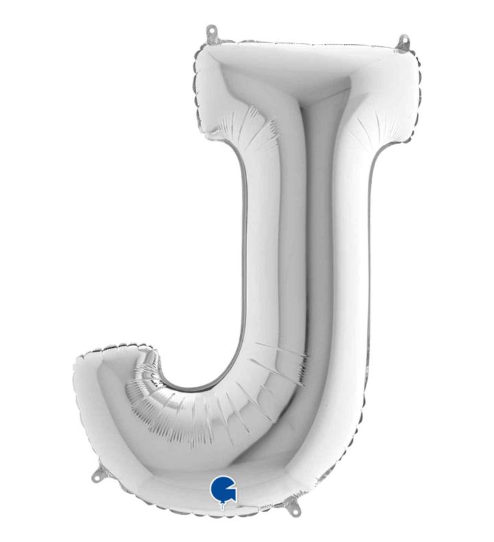 40" Grabo Silver Letter J