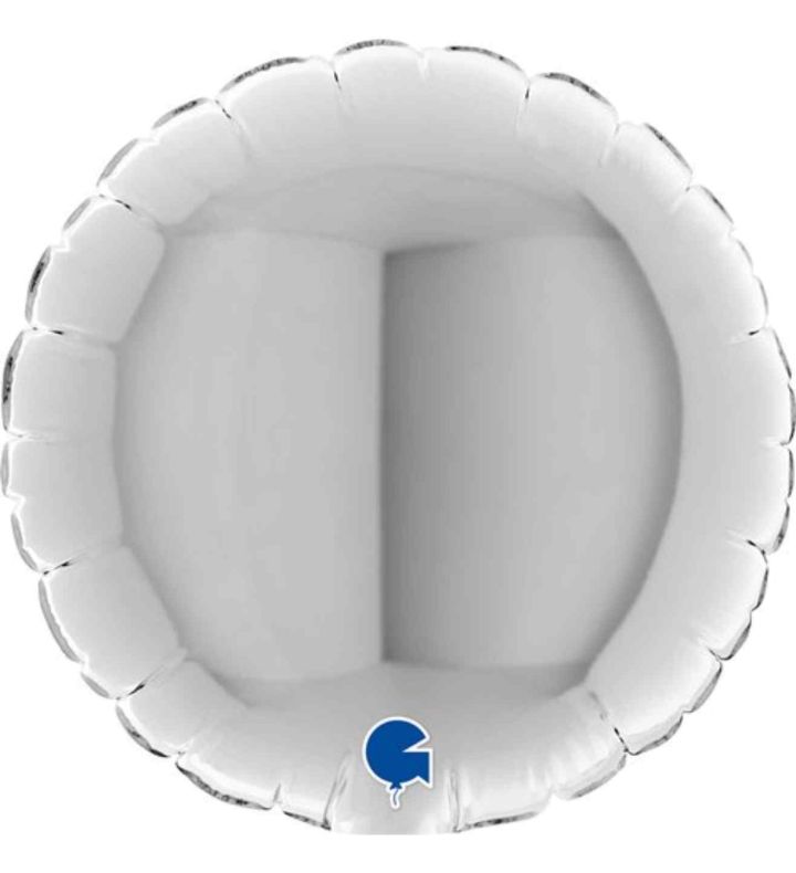 4" Grabo Round Silver Foil