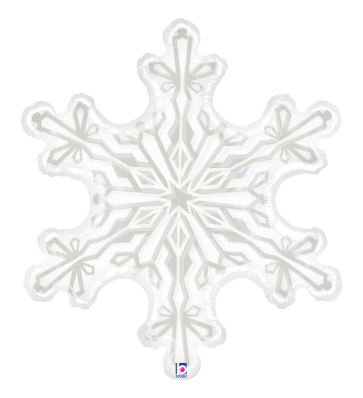 38" Snowflake Supershape Foil Balloon