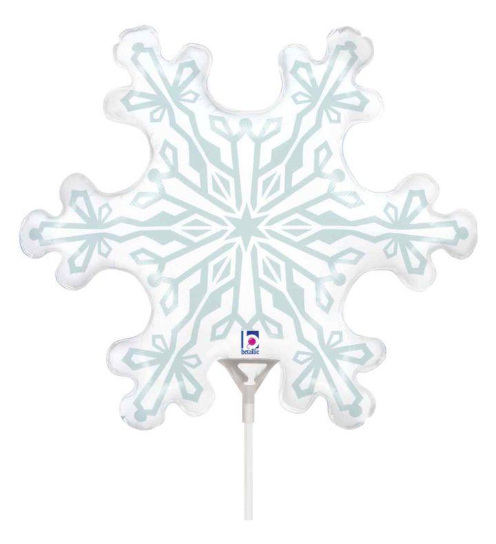 Mini Snowflake Betallic Foil Balloon