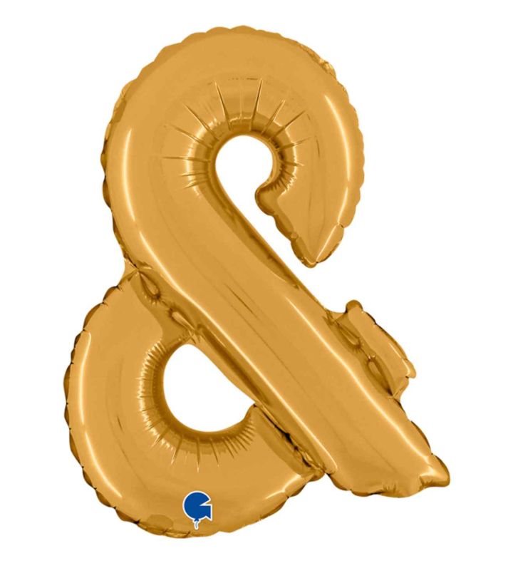 14" Gold Symbol & Grabo Foil Balloon