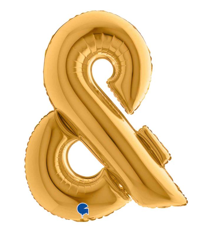 40" Grabo Gold & Symbol Foil Balloon