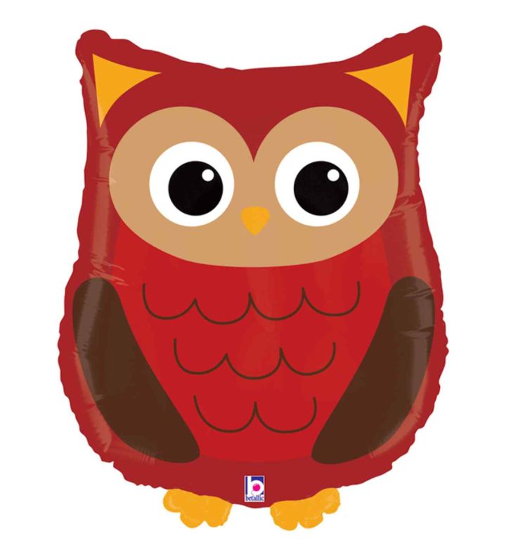 26" Betallic Woodland Owl Foil Balloon