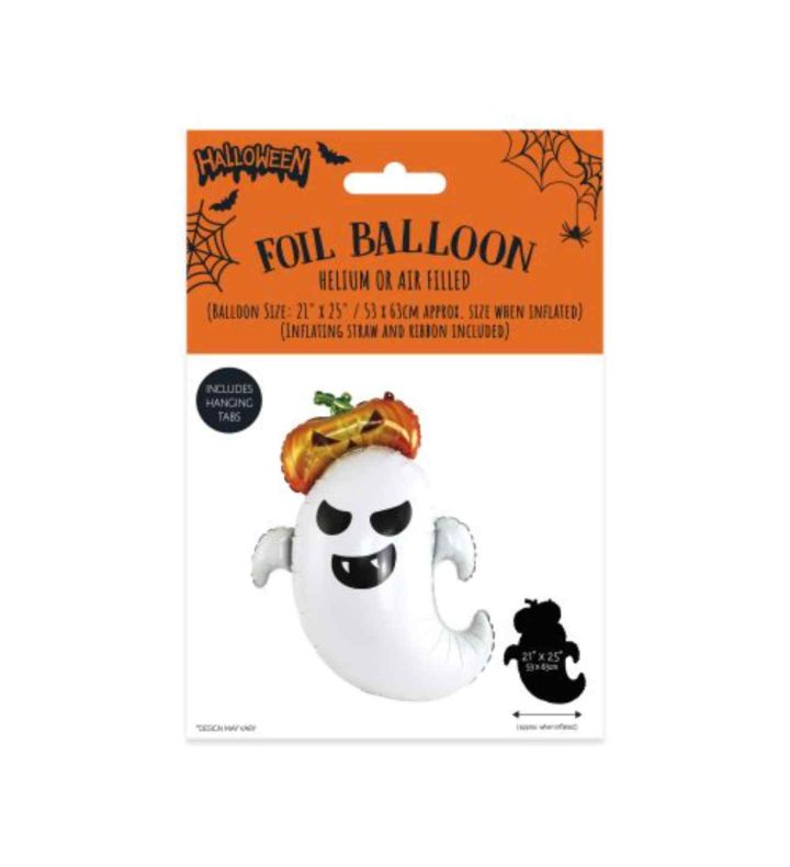 Halloween Ghost Shaped Balloon 19" x 26"