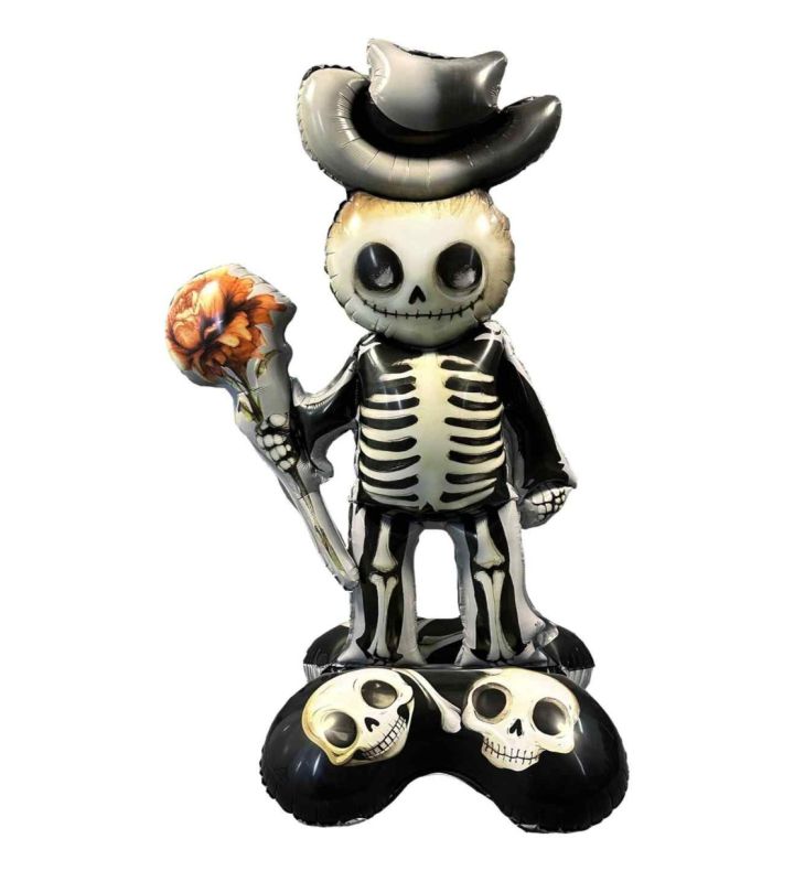 Halloween Skeleton Bouquet 45" x 26" Foil Balloon