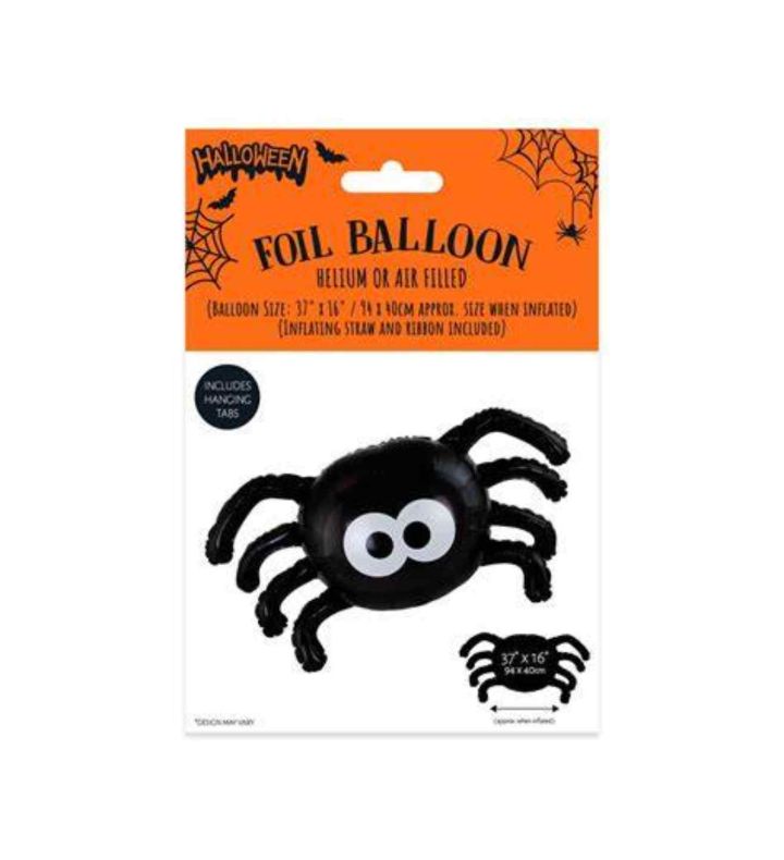 Halloween Spider Shaped Balloon 35" x 19"