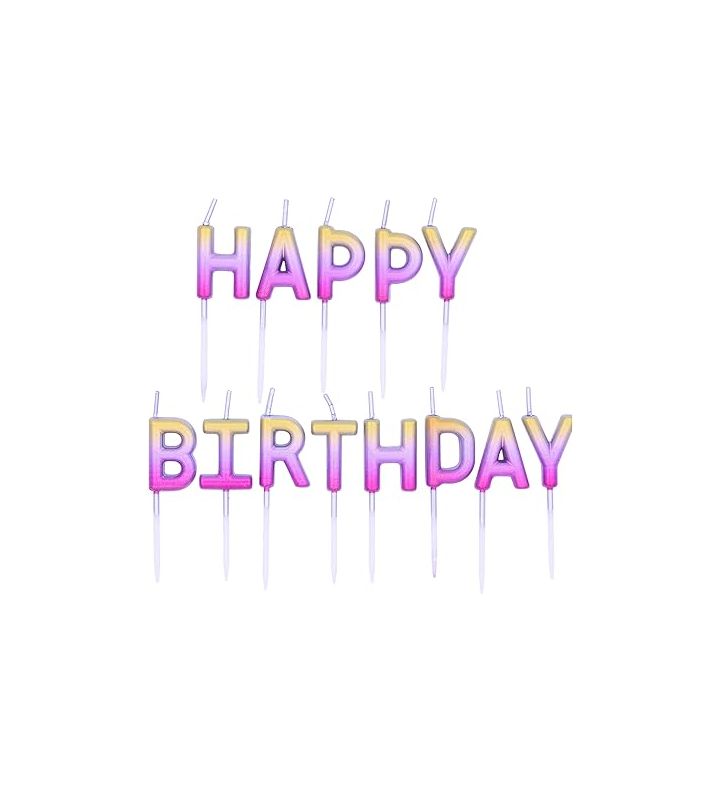 Happy Birthday Ombre Candles