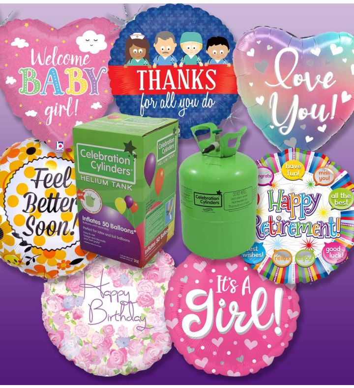 Florists Helium & Foil Bundle