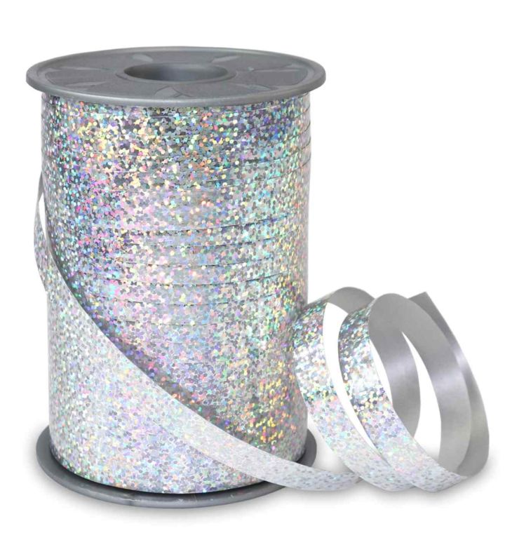 Holly Silver Ribbon 10mm x 200m