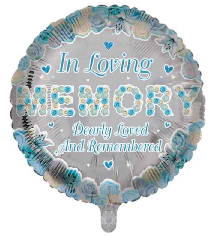 In Loving Memory - Blue 18" Round