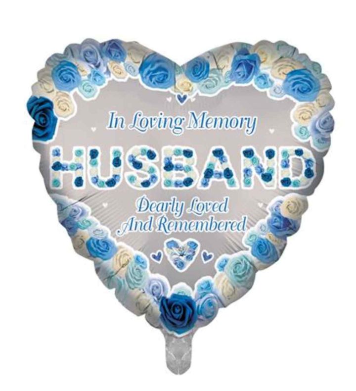 In Loving Memory - Husband 18" Heart