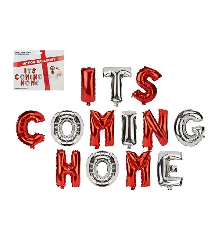 16" It's Coming Home Foil Balloon Banner