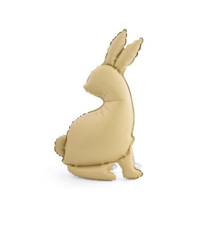 Jumping Bunny Matte Khaki 49 x 65cm Foil Balloon