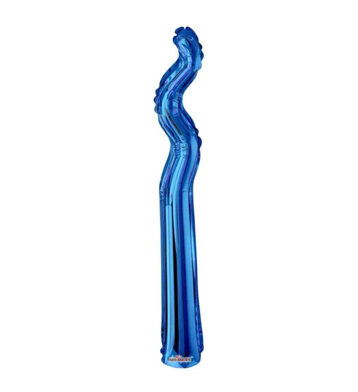 14" Royal Blue Kurly Zig Zag