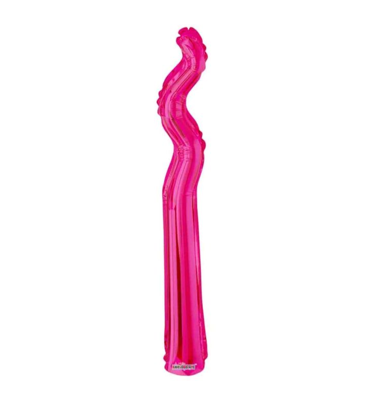 14" Magenta Kurly Zig Zag