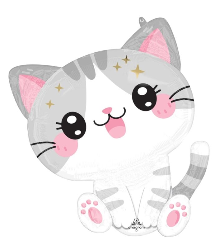 Kawaii Kitty Supershape Foil Balloon 60cm