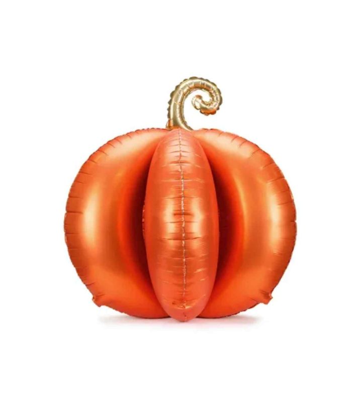 Pumpkin 3D Orange Standing Foil Balloon 90x90 cm