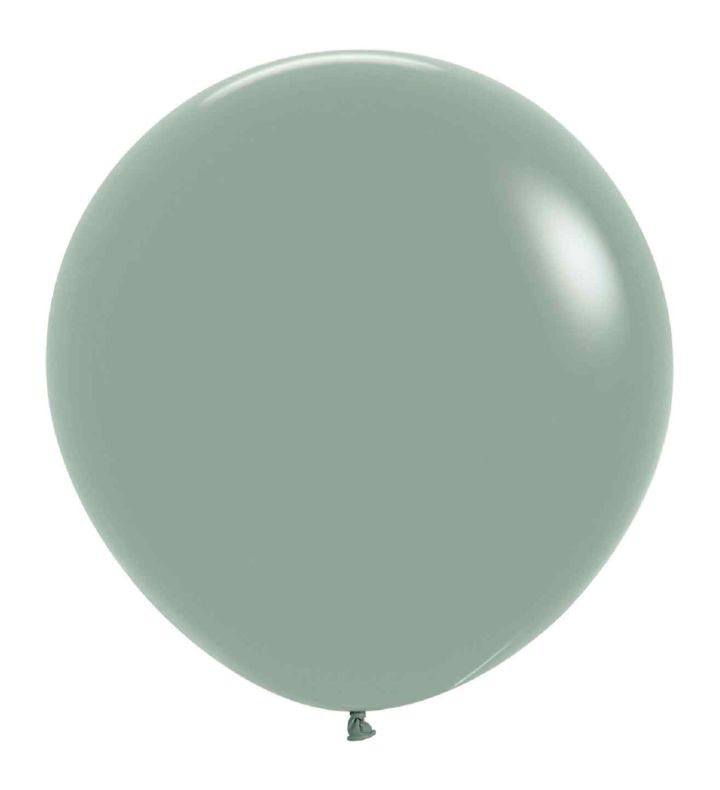 24" Sempertex Pastel Dusk Laurel Green 127 Latex Balloons 3ct