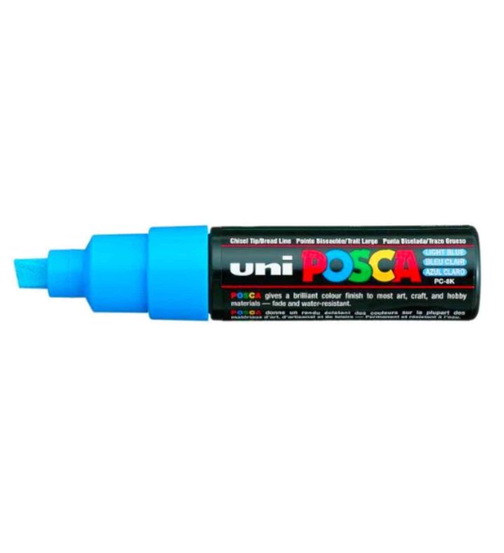Light Blue POSCA Broad Chisel Tip