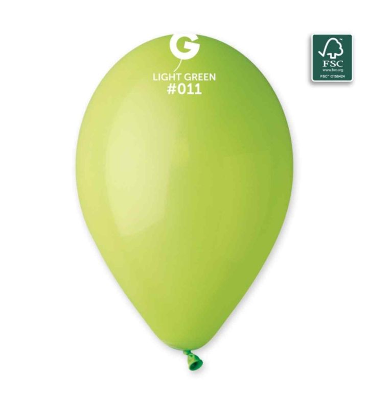 13" Gemar Light Green 011 Latex Balloons 50ct