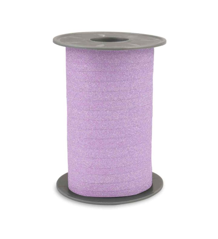 Poly Glitter Lilac Ribbon 10mm x 100m