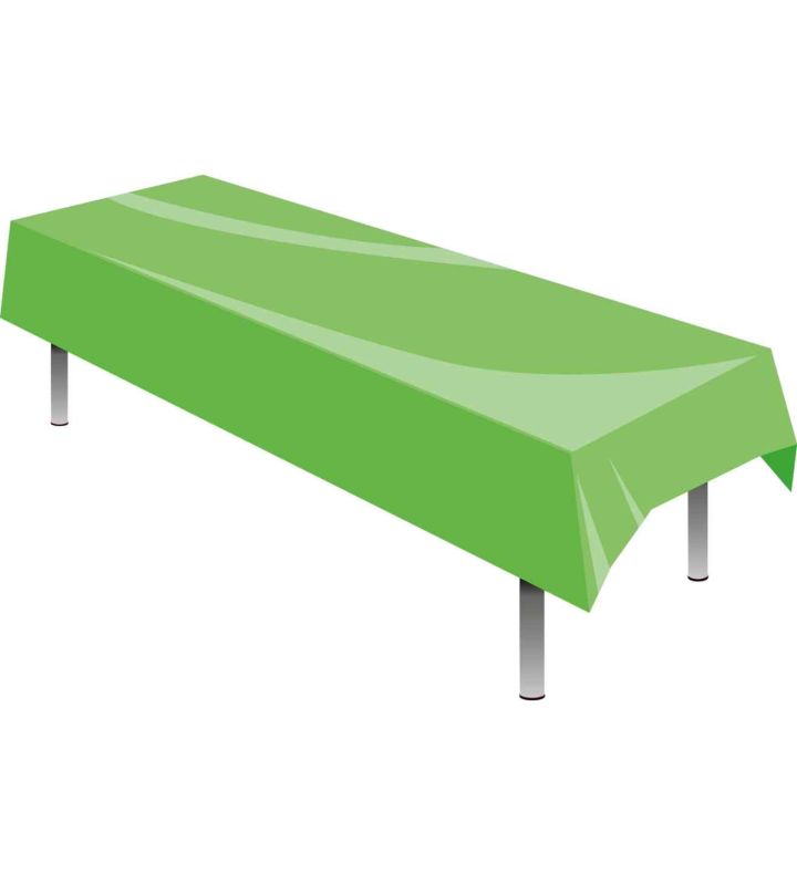 Table Cover Plastic Lime Green Oaktree 1.37m x 2.74m