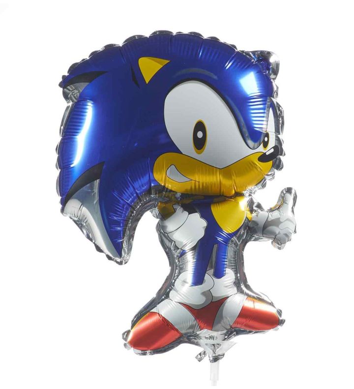 Mini Blue Hedgehog Foil Balloon