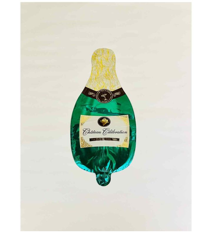 Mini Champagne Celebration Bottle long neck  Bamboo Party Foil Balloon