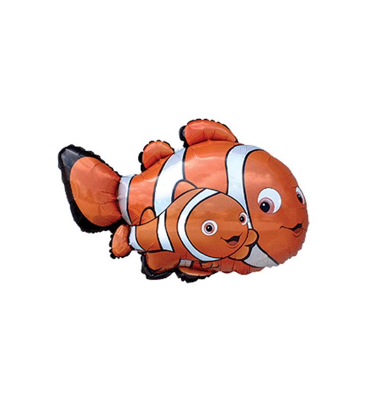 Mini Clownfish with Baby Nemo Flexmetal Foil Balloon