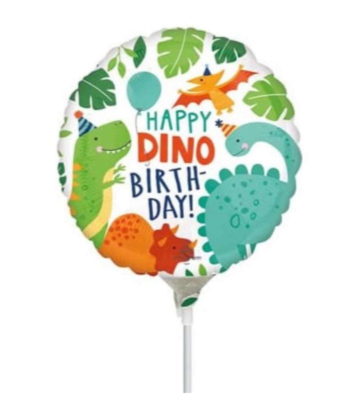Mini Dinosaur Happy Dino Birthday Foil Balloon