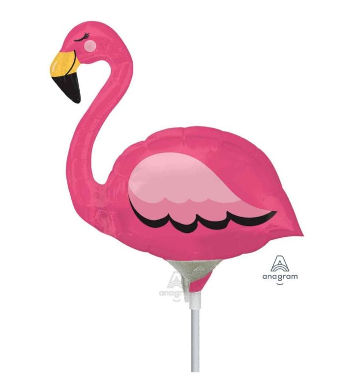 Mini Flamingo Foil Balloon