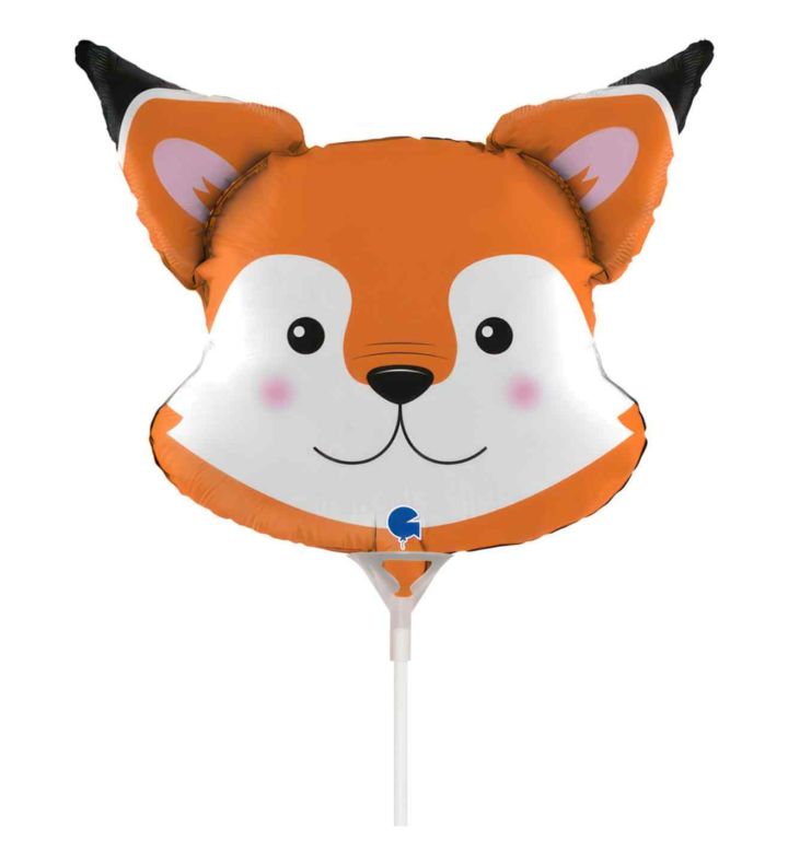 Mini Fox Head Grabo Foil Balloon