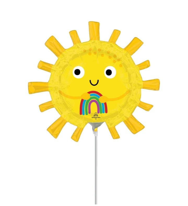 Mini Happy Sun Shaped Foil Balloon