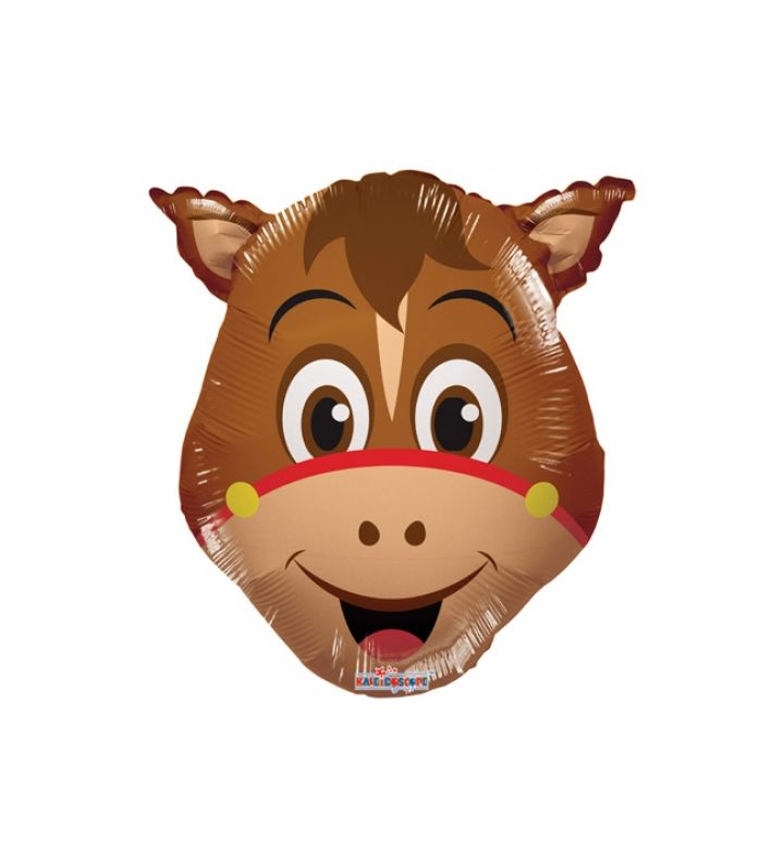 Mini Horse Head Kaleidoscope Foil Balloon