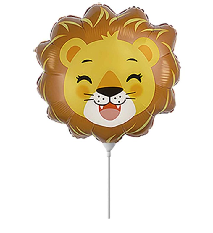 Mini Lion Head Foil Balloon