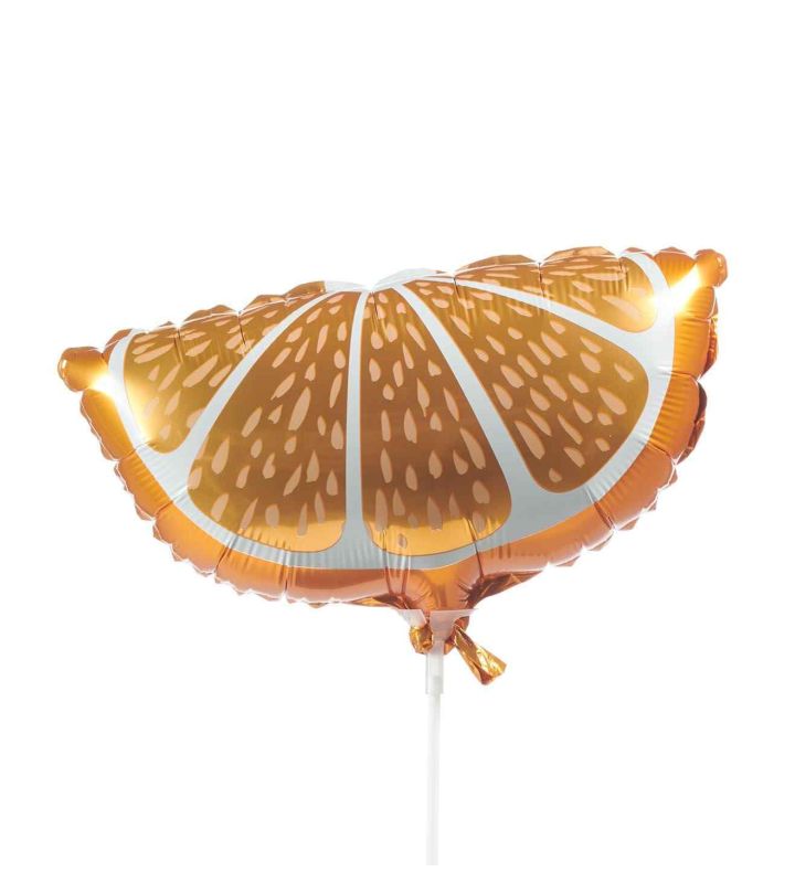 Mini Orange Slice Bamboo Party Foil Balloon