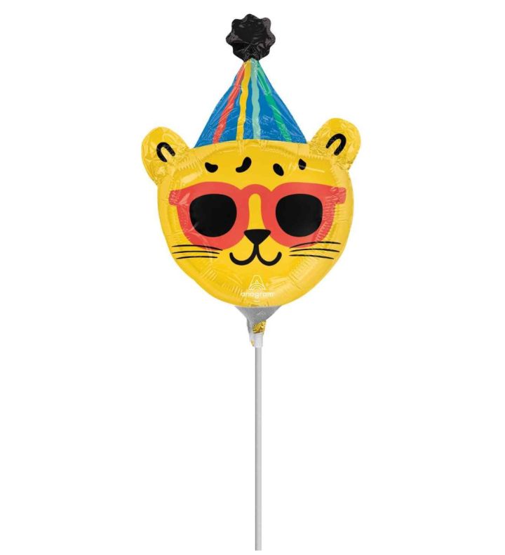 Mini Party Cat Face Foil Balloon