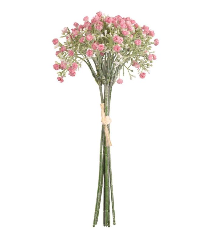 Mini Pastel Pink Closed Gypsophilia with Bud Bunch 31cm x6