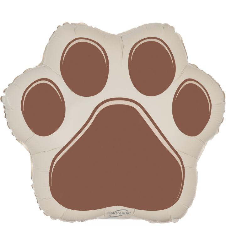 Mini Paw Print Oaktree Foil Balloon