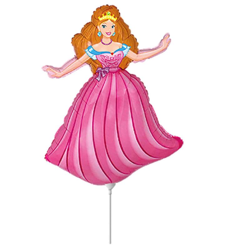 Mini Princess Pink Dress Flexmetal Foil Balloon