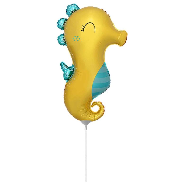 Mini Seahorse Foil Balloon