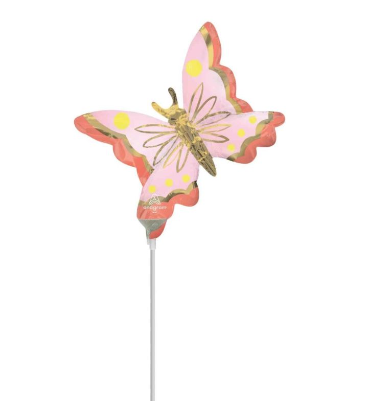 Mini Soulful Blossoms Butterfly Foil Balloon
