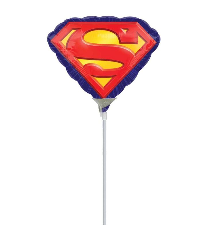 Mini Superman Logo Foil Balloon