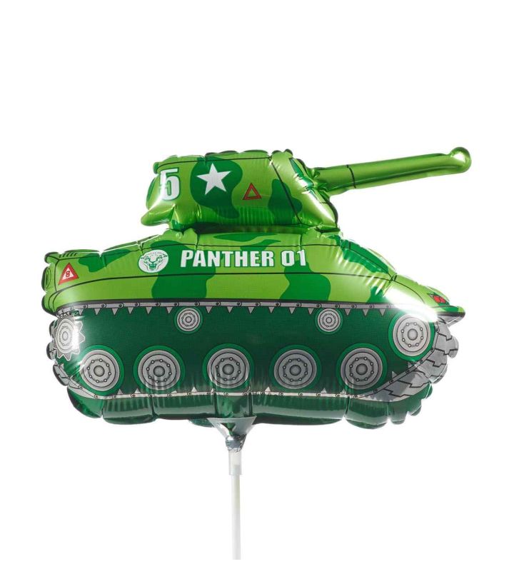 Mini Tank Green Flexmetal Foil Balloon