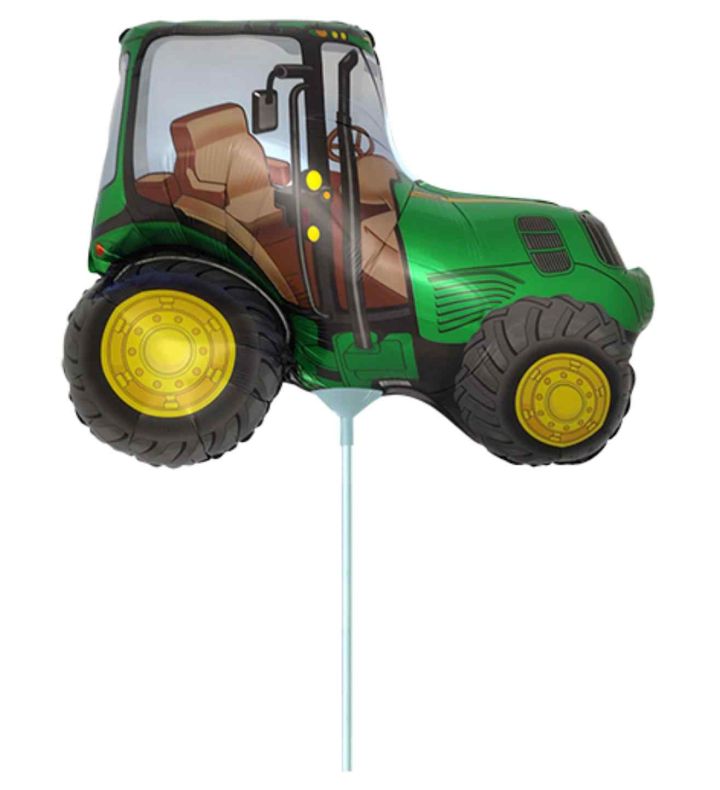 Mini Tractor Green Flexmetal Foil Balloon